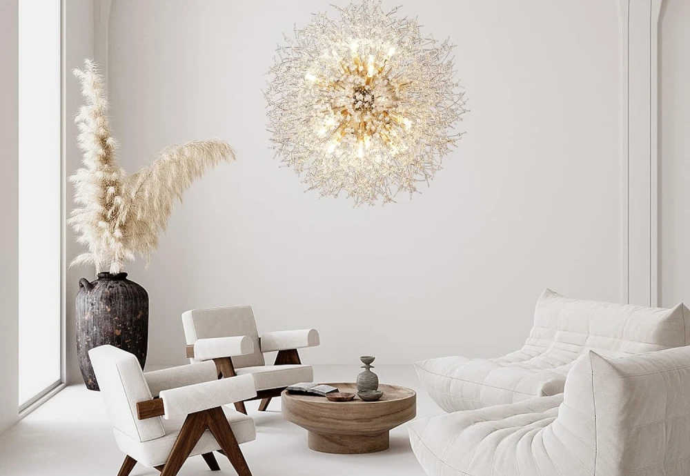 globe glass chandelier